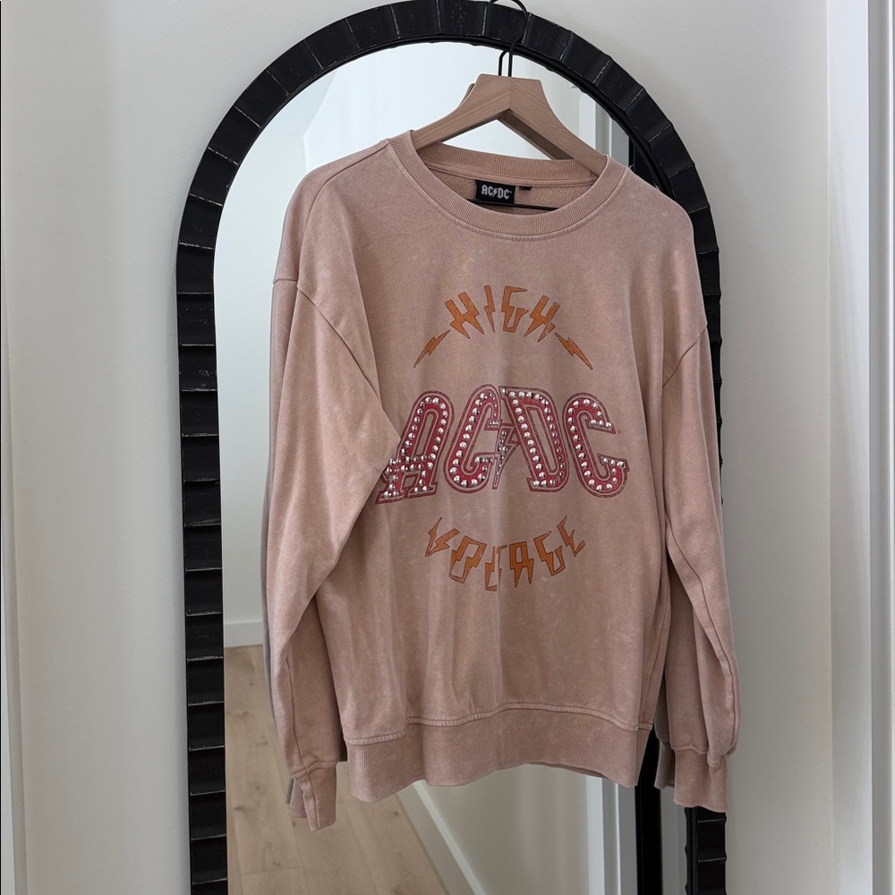 AC/DC Peach High Voltage Sweatshirt